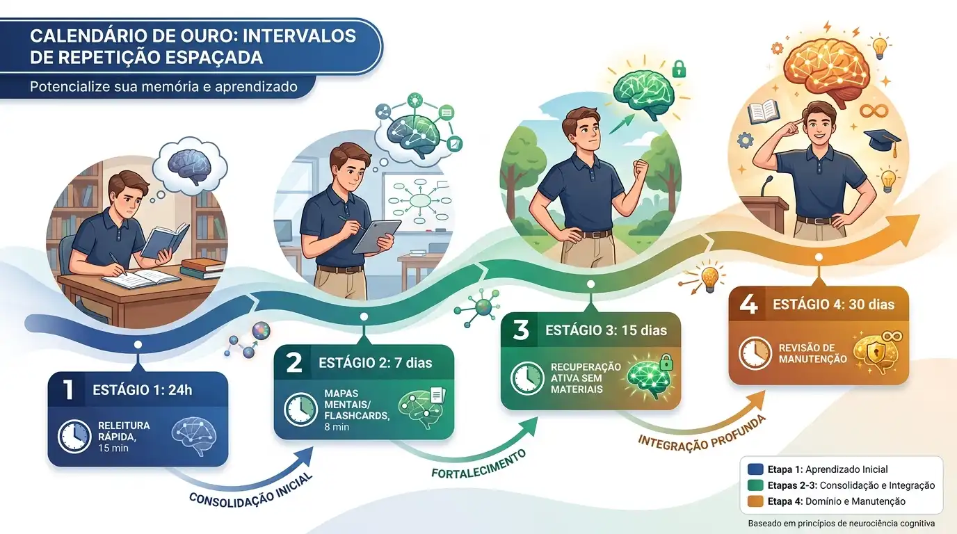 Como funcionam os intervalos na prática com o calendário de ouro dos aprovados