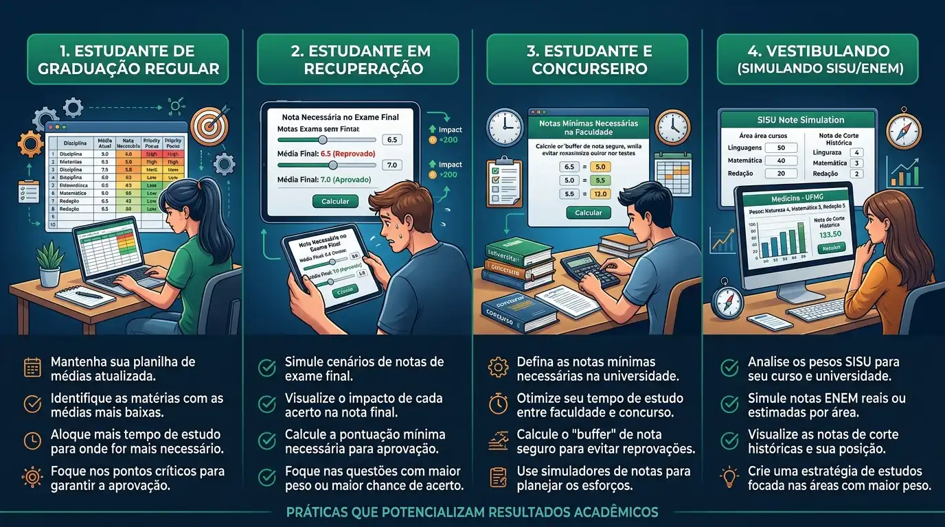 Dicas práticas para diferentes cenários acadêmicos