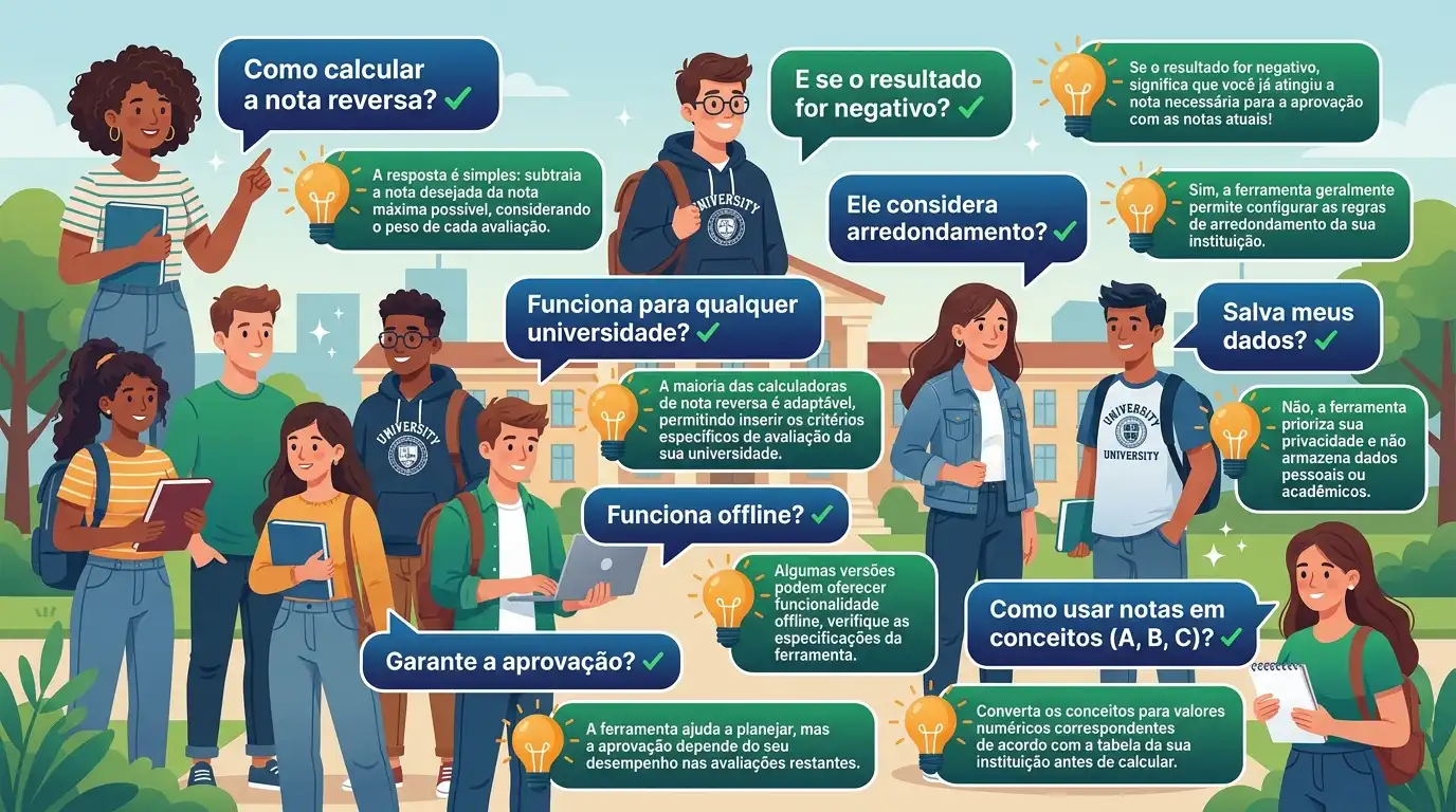 Perguntas frequentes sobre o uso do simulador de nota para faculdade