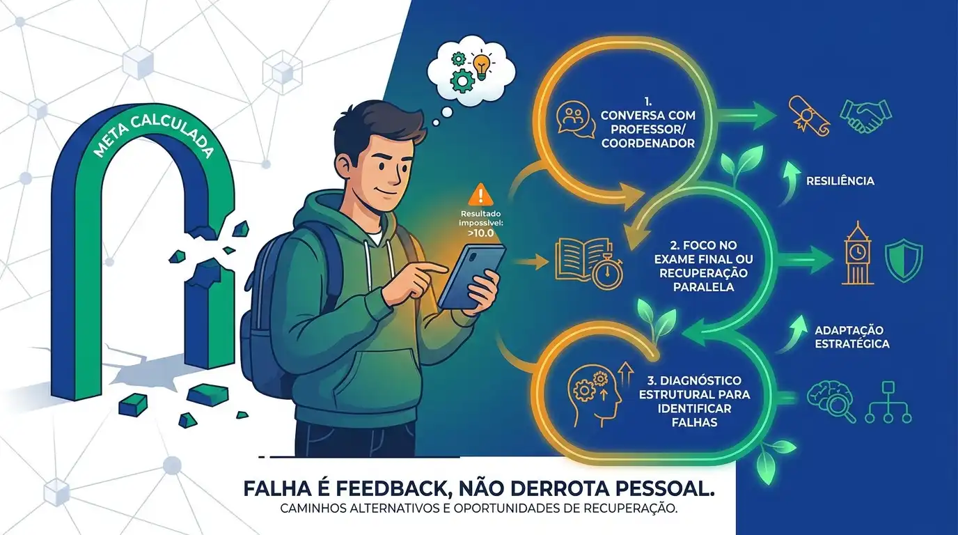 Estratégias de recuperação quando as notas da faculdade estão baixas