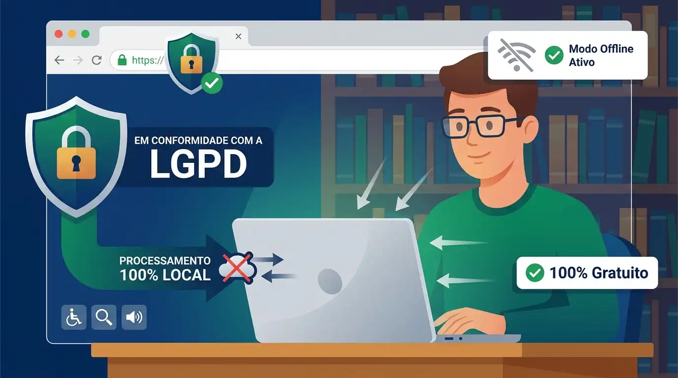 Privacidade e segurança de dados estudantis na calculadora